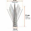 PARAPICCIONI SPILLI INOX CONF. DA  5 metri - immagine 4