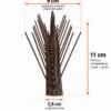 PARAPICCIONE SPILLI INOX VERNICIATO conf. 5 metri - immagine 6